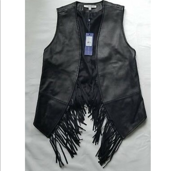 Rebecca Minkoff Black Leather Vest - Picture 1 of 2